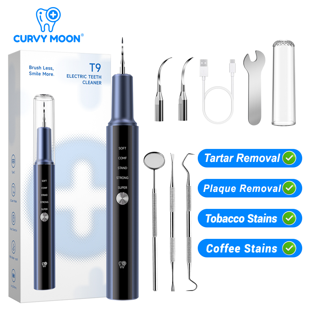 Teeth Whitening And Stain Removal - Pembersih Gigi Elektrik Ultrasonik, Penghilang Karang