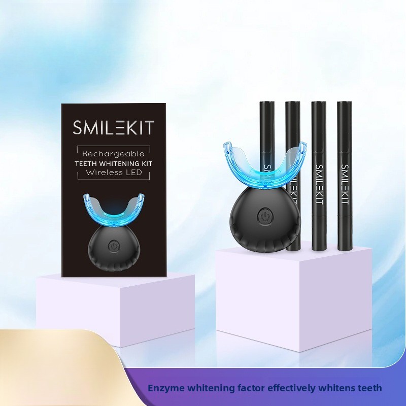 Teeth Whitening Kit At Home - Kit Pemutih Gigi dengan Pengisian Daya