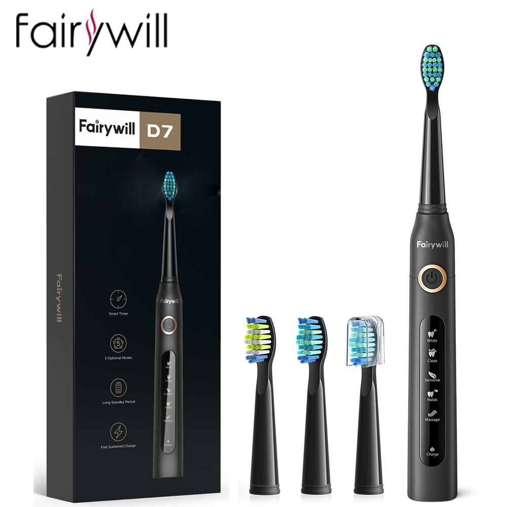 Electric Toothbrush Sonic - Fairywill sikat gigi elektrik Sonic isi