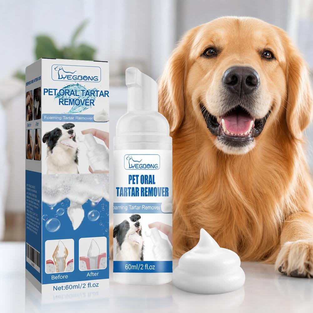 Teeth Whitening Foam - 60ml Pembersih Mulut Berbusa untuk Anjing