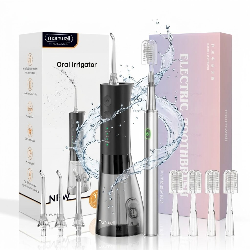 Electric Toothbrush Sonic - Alat Semprot Air dengan Sikat Gigi