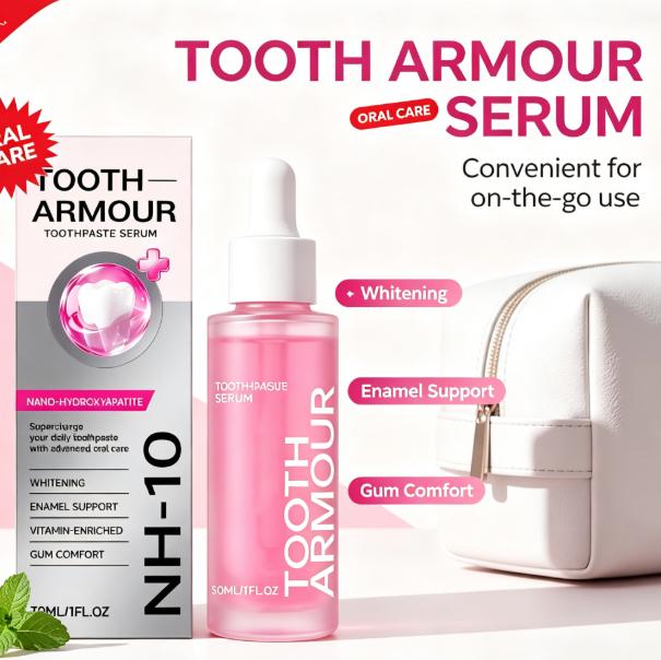 Enamel Repair Serum - Serum Pelindung Gigi Nano-Hidroksiapatit, Esens Pemutih