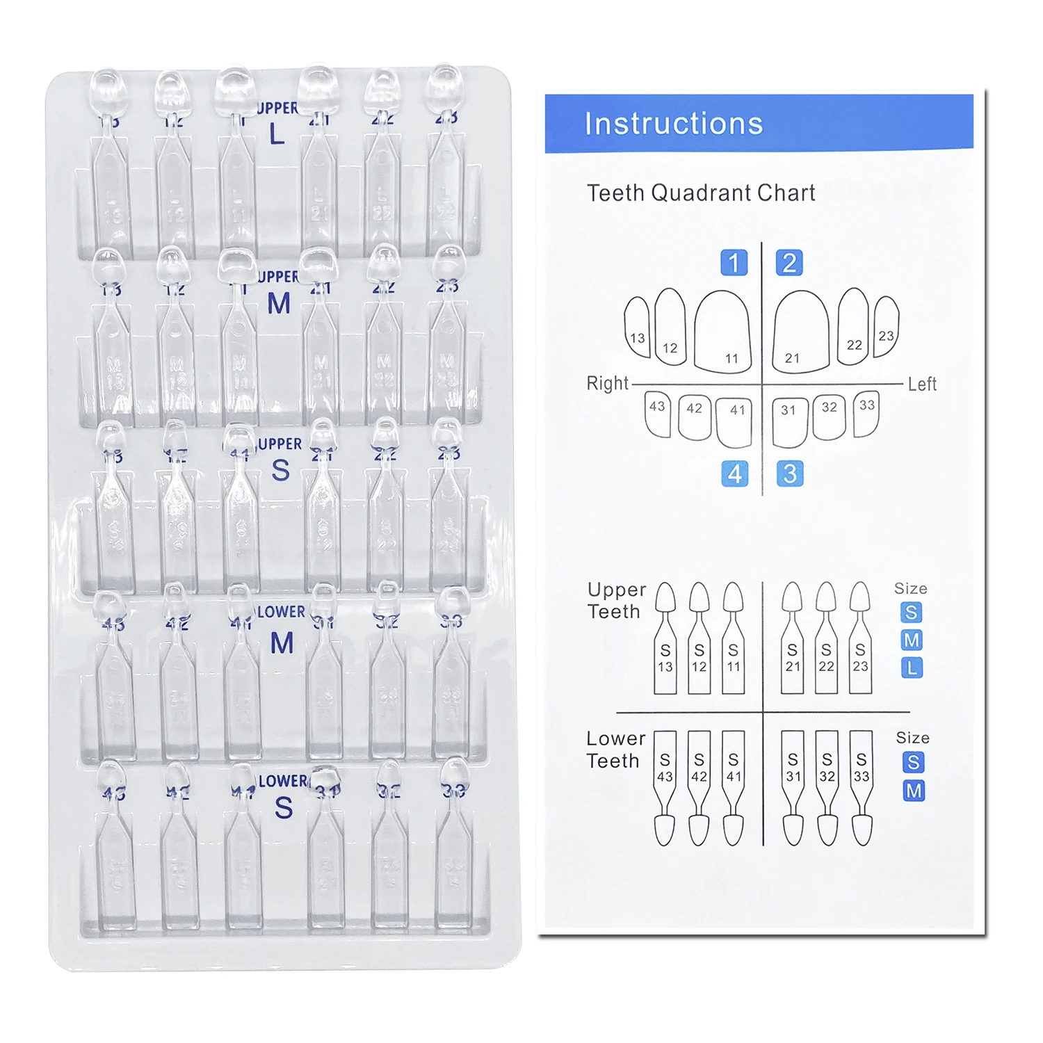 32 Buah/Set Kit Cetakan Veneer - Teeth Whitening Moulds ulasan dan harga