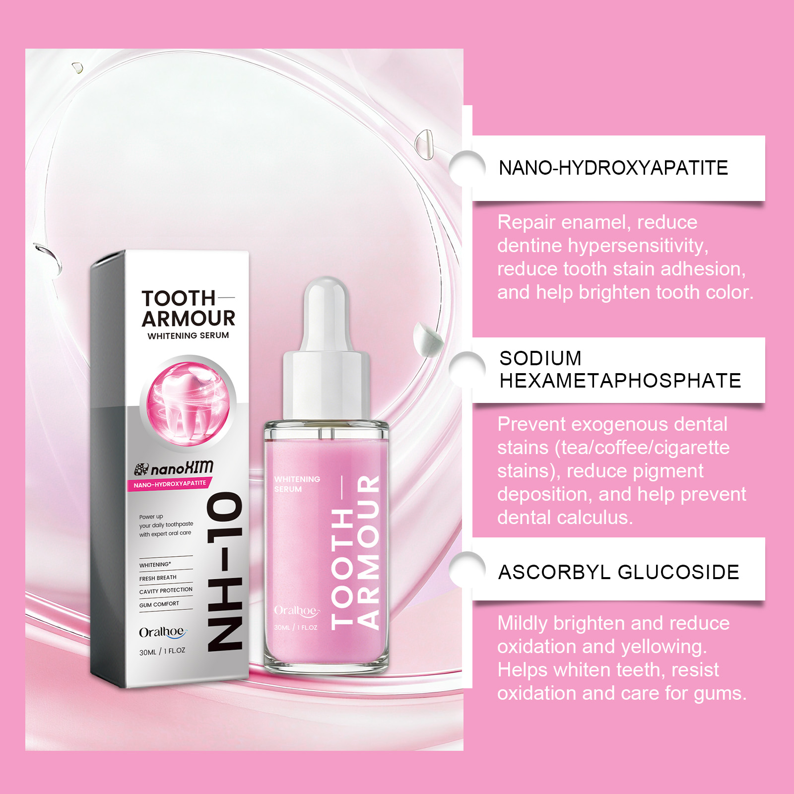 Serum Pemutih Gigi untuk Perba - Enamel Repair Serum ulasan dan harga
