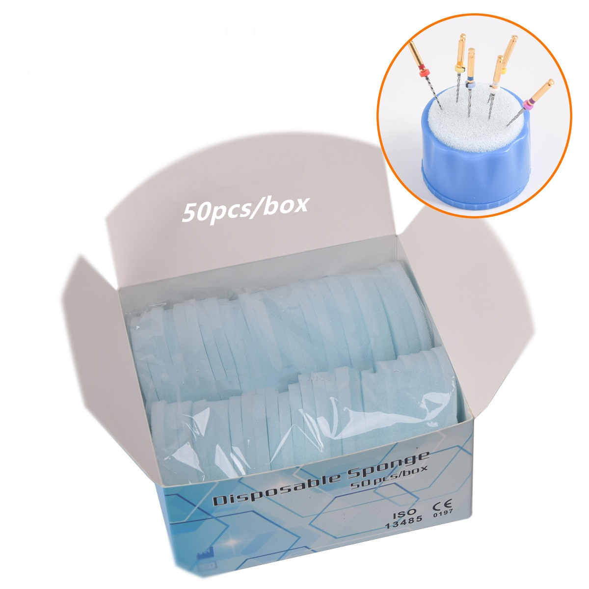 50 Buah Bantalan Spons Sekali  - Teeth Whitening Foam ulasan dan harga