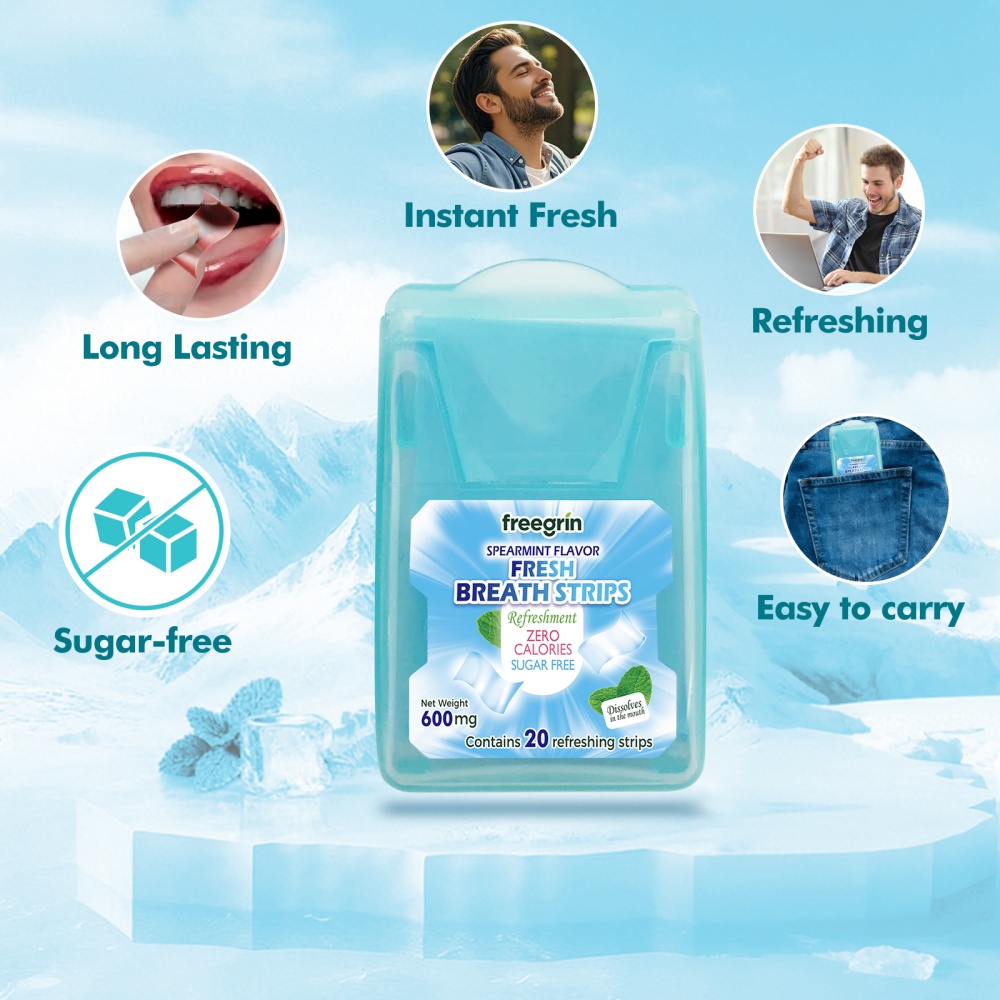 FREEGRIN Strip Penyegar Napas  - Teeth Whitening Instant ulasan dan harga