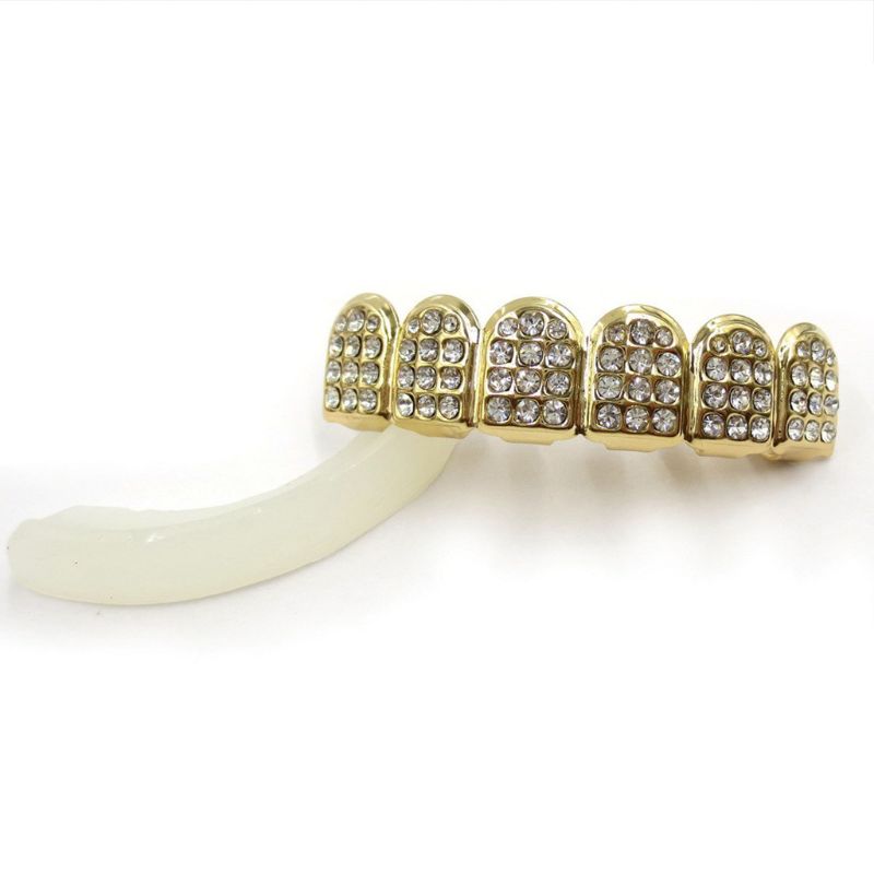 Kawat gigi HIPHOP mode, kawat  - Teeth Whitening Moulds ulasan dan harga