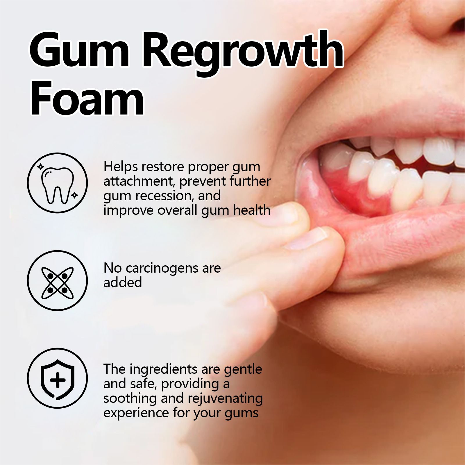 Pasta Gigi Busa Perbaikan Gusi - Teeth Whitening Foam ulasan dan harga