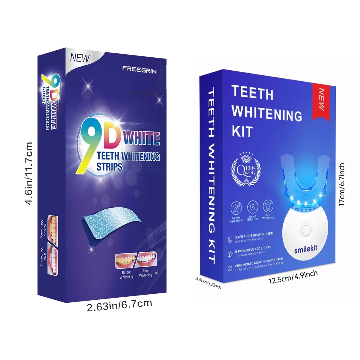 Kit pemutih gigi-5X lampu LED  - Teeth Whitening Singapore ulasan dan harga