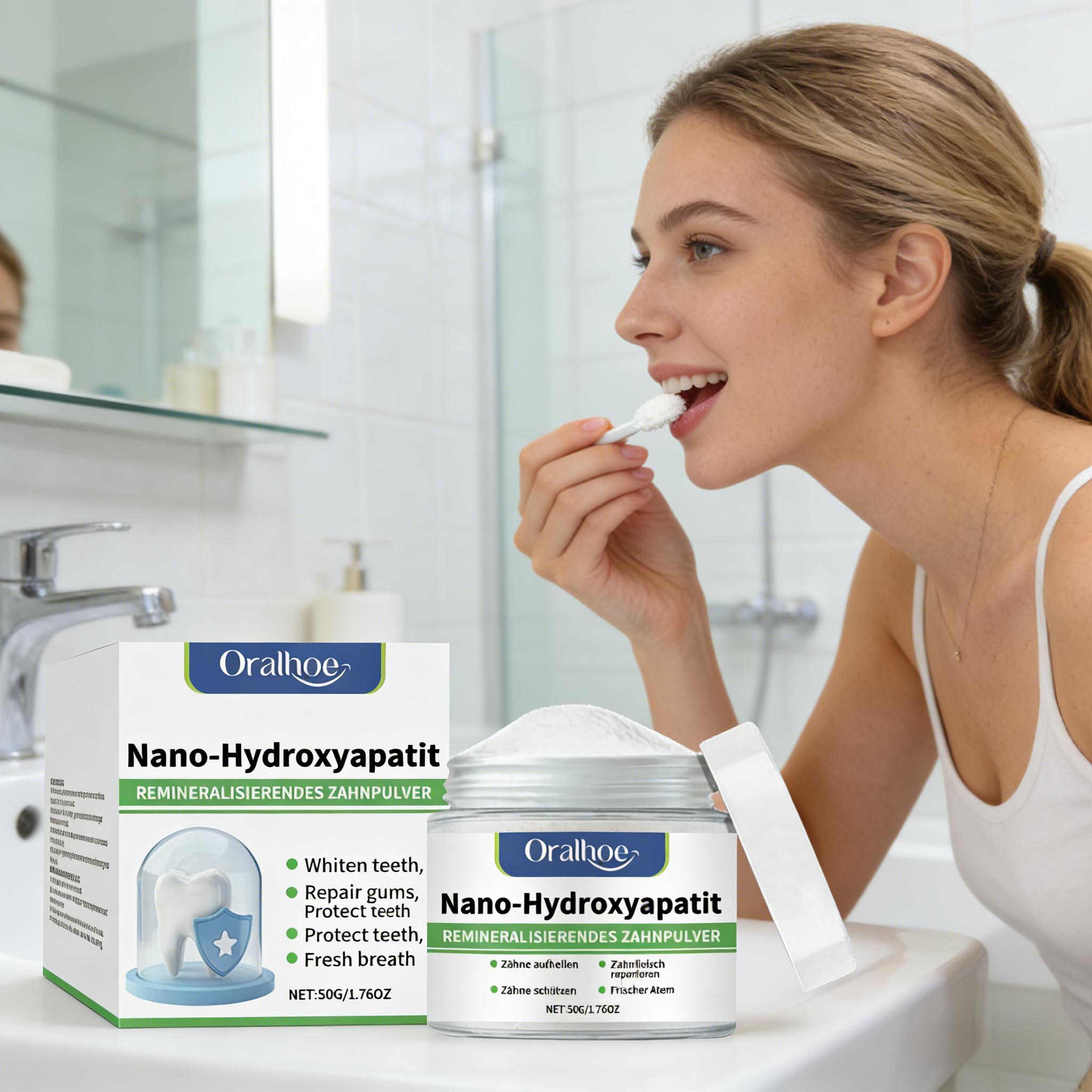 Bubuk Pemutih Gigi Oralhoe Pem - Teeth Whitening Instant ulasan dan harga