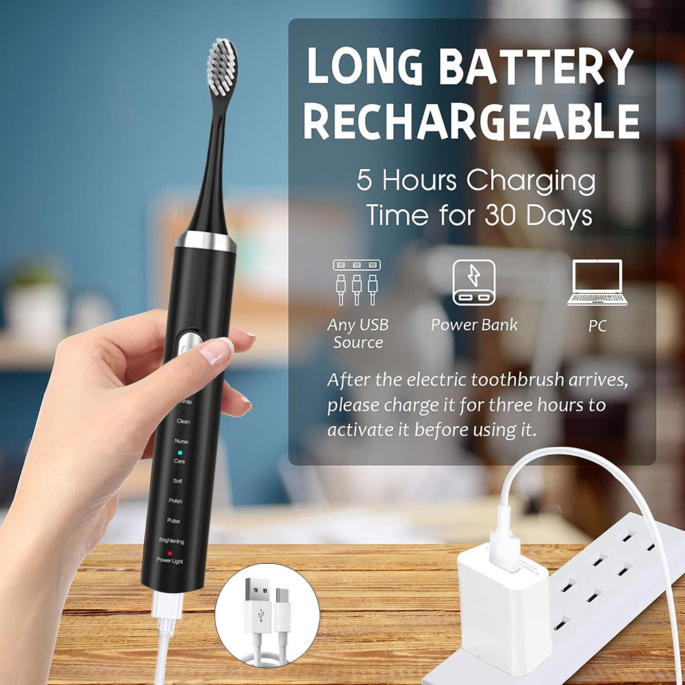 Set Sikat Gigi Elektrik, Sikat - Electric Toothbrush Sonic ulasan dan harga