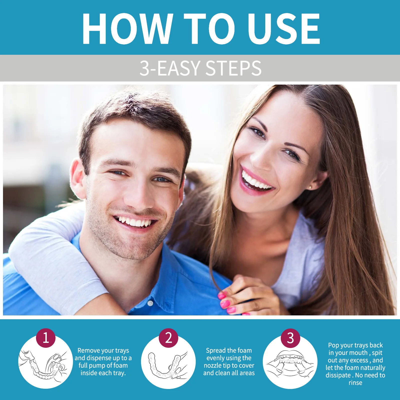 Penyelaras pembersih gigi pals - Teeth Whitening Foam ulasan dan harga
