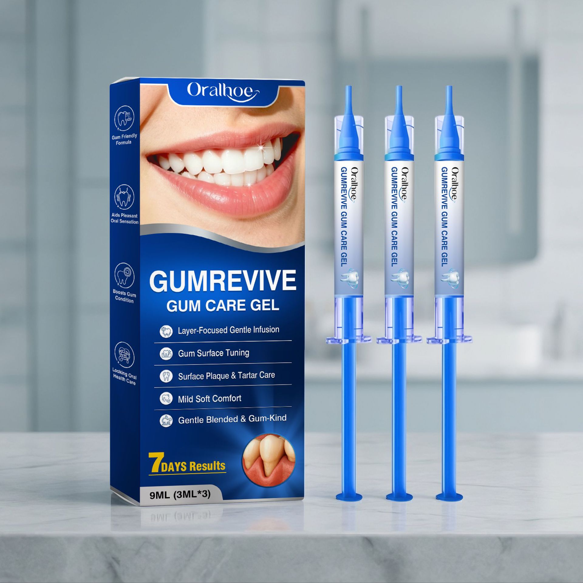 Gel Perawatan Mulut 3Pcs Kit S - Teeth Whitening Kit At Home ulasan dan harga