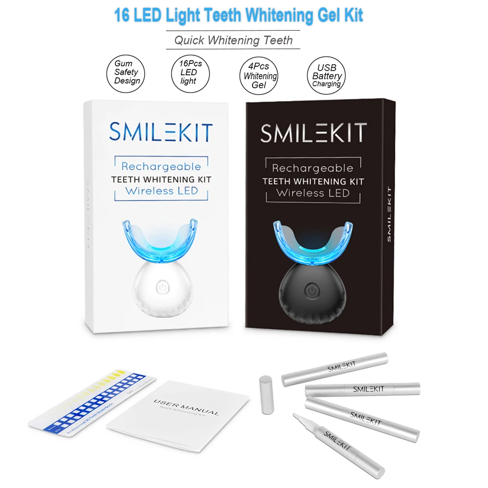 Kit pemutih gigi Mini 16 LED c - Teeth Whitening Singapore ulasan dan harga