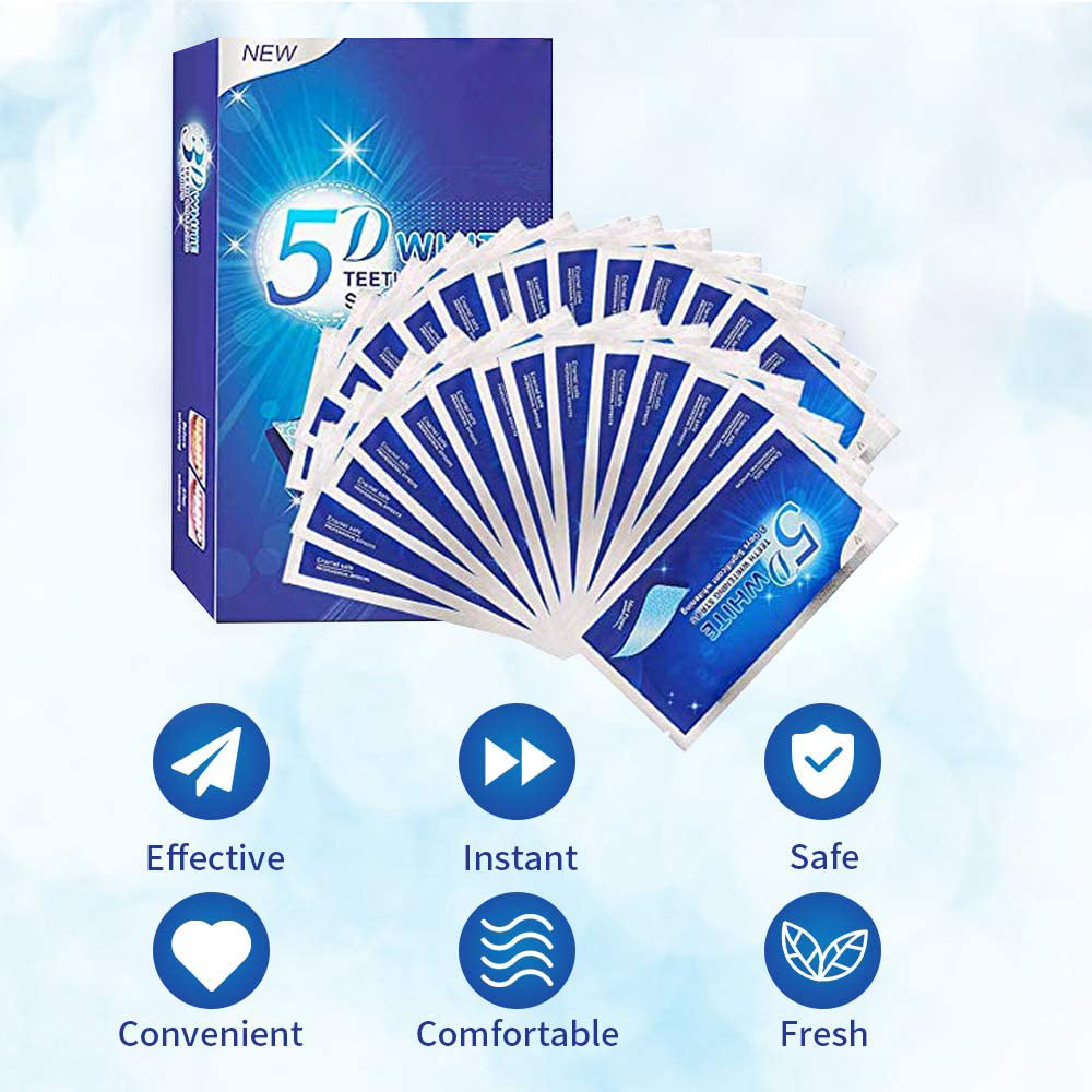 Strip Pemutih Gigi 5D Gel Pemu - Teeth Whitening Singapore ulasan dan harga
