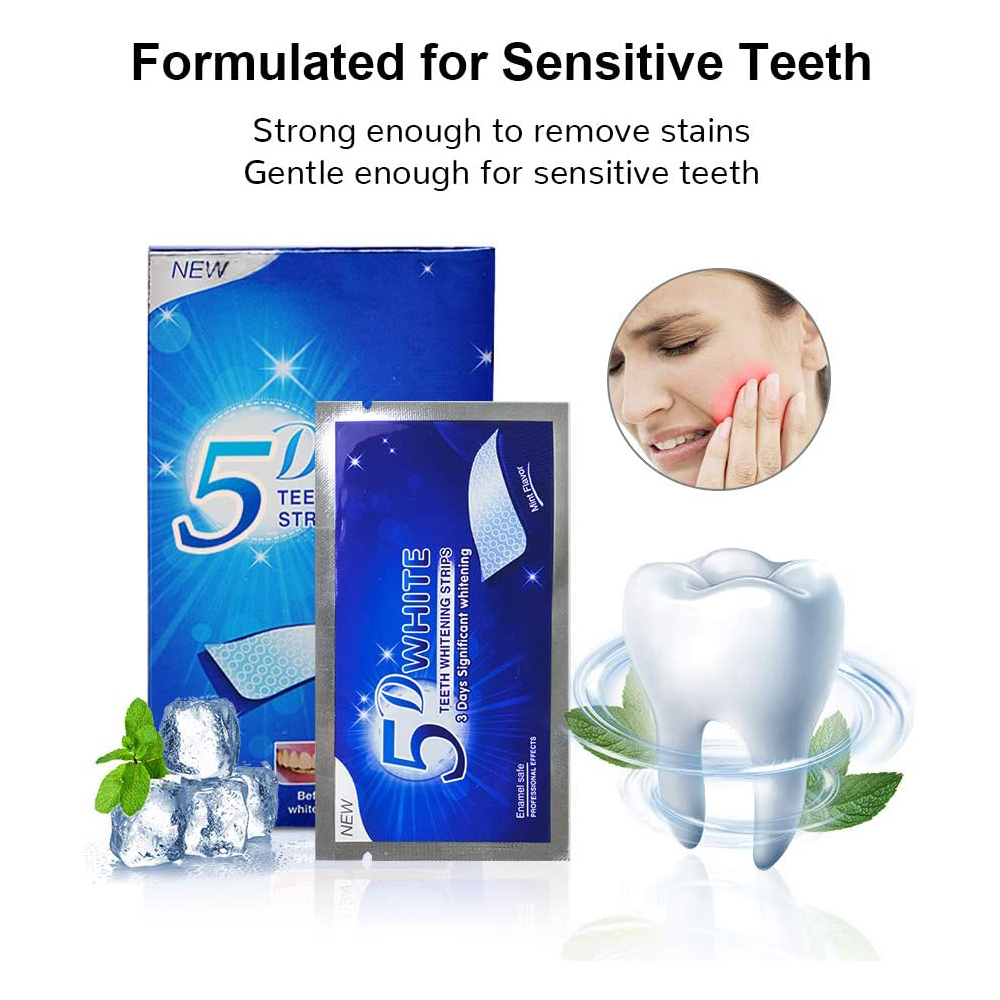 Strip Pemutih Gigi 5D Gel Pemu - Teeth Whitening Singapore ulasan dan harga