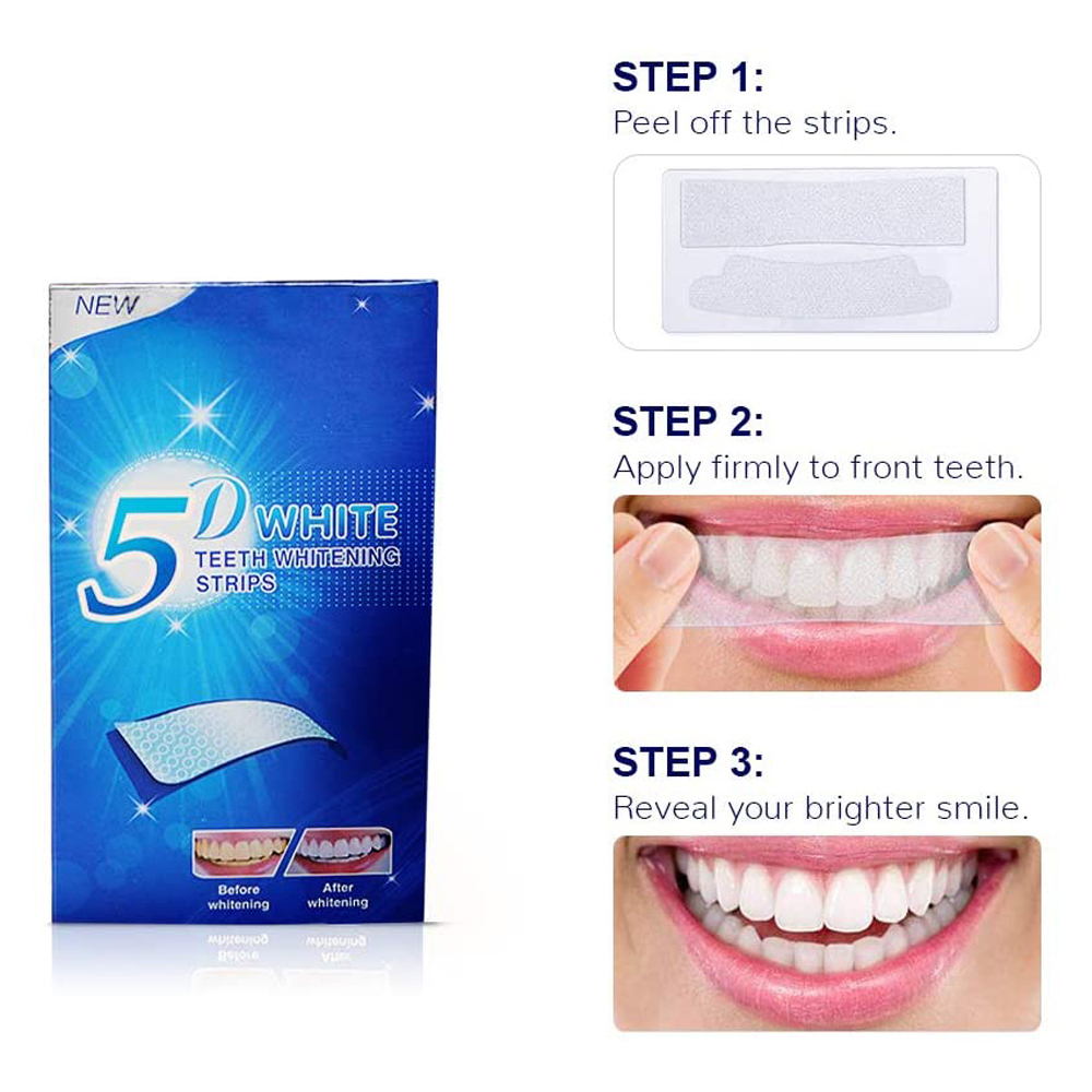 Strip Pemutih Gigi 5D Gel Pemu - Teeth Whitening Singapore ulasan dan harga