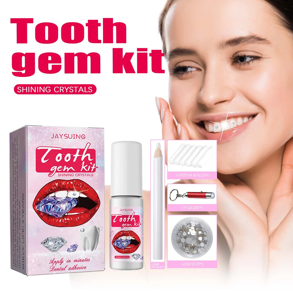 Kit permata gigi DIY dengan kr - Teeth Whitening Kit At Home ulasan dan harga