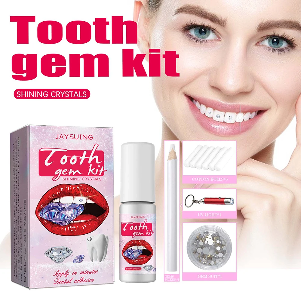 Kit permata gigi DIY dengan kr - Teeth Whitening Kit At Home ulasan dan harga